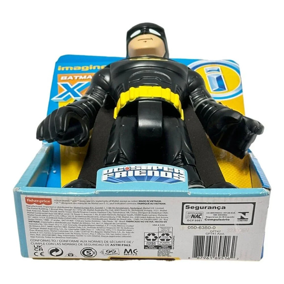 Fisher Price Imaginext DC Super Friends Batman XL Action Figure 10 In Black Cape - Picture 4 of 4